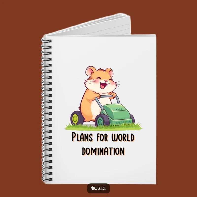Funny Hamster Mower Notebook: Giggling Gardener & Hilarious Journal